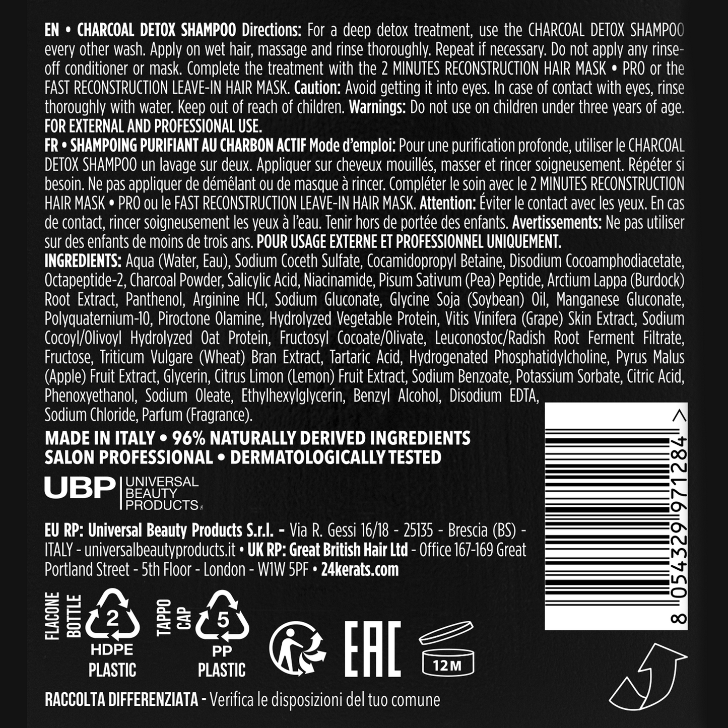 CHARCOAL DETOX SHAMPOO