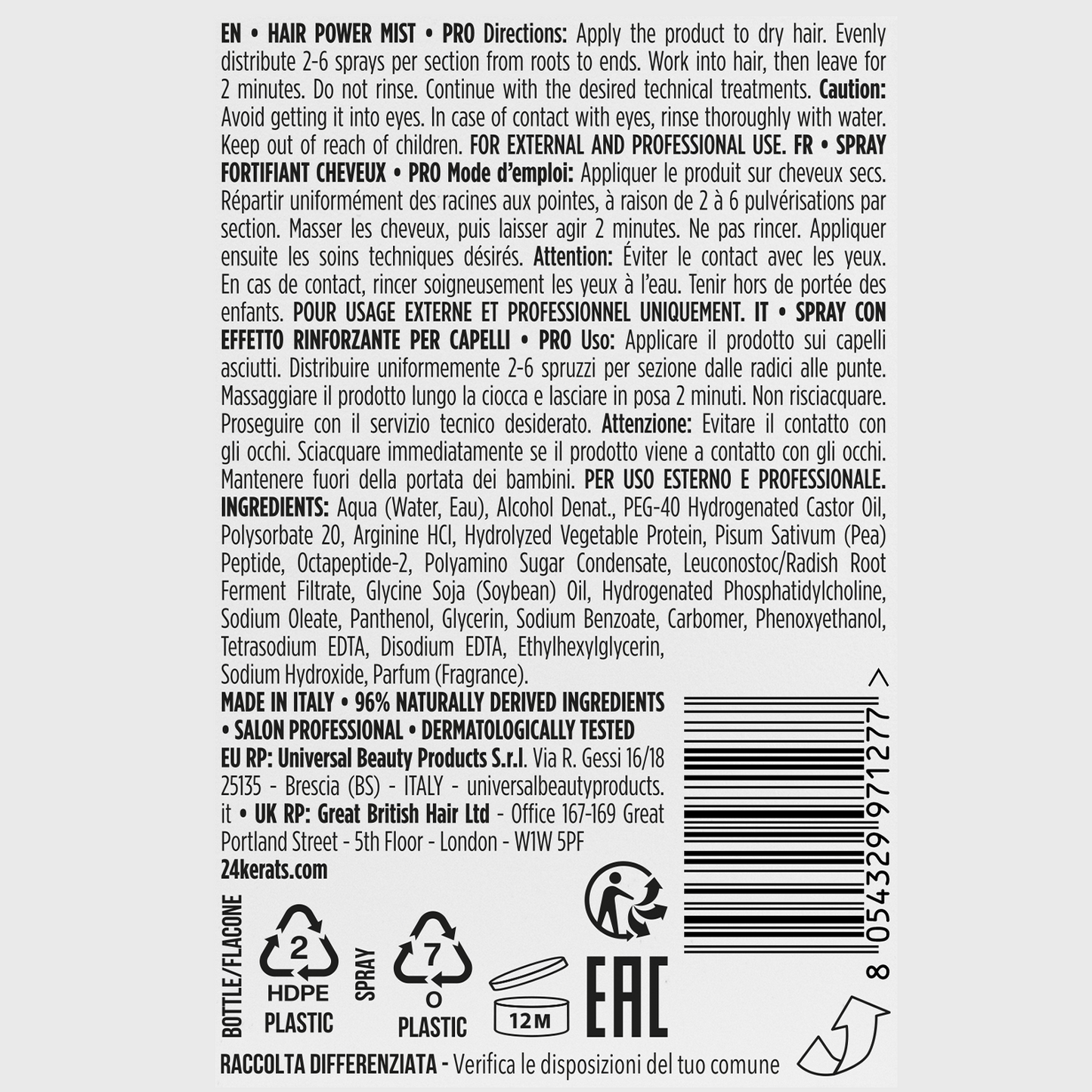 HAIR POWER MIST